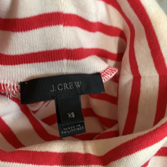 J.Crew Red & White Striped Turtleneck Dress - Picture 7 of 7